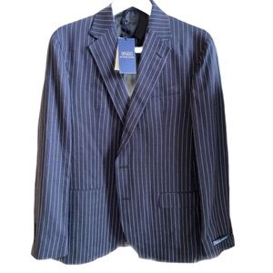 Ralph Lauren Blue Striped Performance Jacket